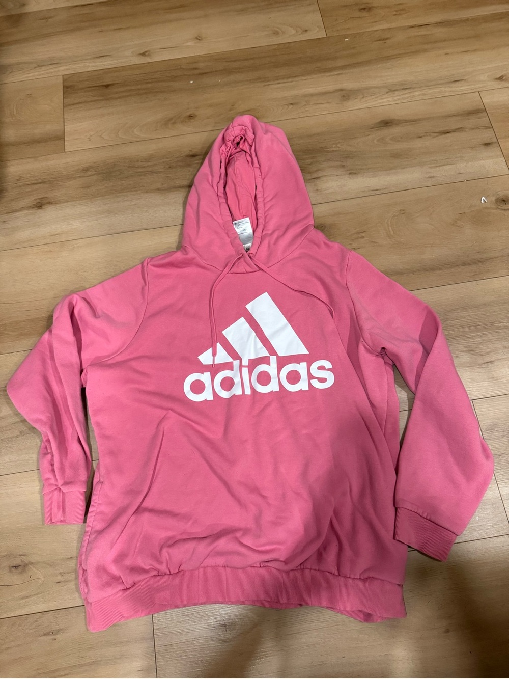 Adidas women’s Pink Hoodie with White Logo 3x